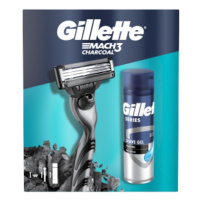 Gillette Mach3(strojek 1 náhradní hlavicegel200ml)