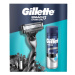 Gillette Mach3(strojek 1 náhradní hlavicegel200ml)