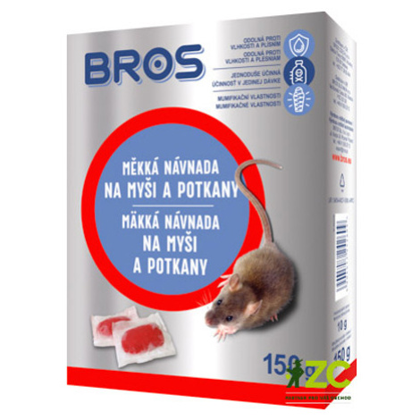 Měkká návnada na myši a potkany BROS 150g