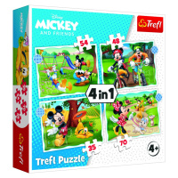 Trefl Puzzle Mickey Mouse: Krásný den 4v1 (35,48,54,70 dílků) - Trefl