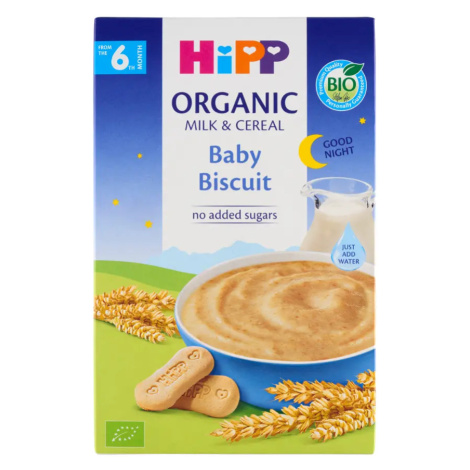 HiPP BIO Mléčná kaše na dobrou noc s keksy 250 g