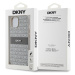 Zadní kryt DKNY PU Leather Repeat Pattern Tonal Stripe pro Apple iPhone 14, béžová