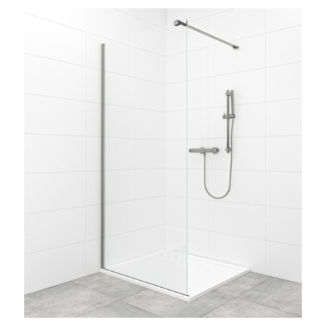 Sprchová zástěna Walk-in 140 cm SAT v barvě profilu PVD Gun metal SATBWI140PRGM