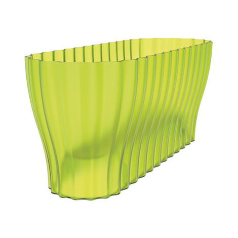 Nohel Garden Truhlík TRIOLA ORCHID plastový transparentní zelený 38 cm PLASTIA