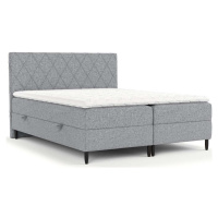 Šedá boxspring postel s úložným prostorem 160x200 cm Gwen – Maison de Rêve