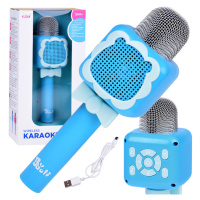 mamido Bezdrátový karaoke mikrofon s Bluetooth modrý