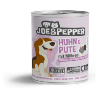 Joe & Pepper Dog kuře a krůta s mrkví 6 × 800 g