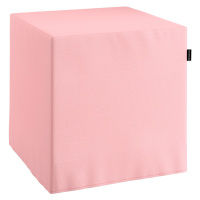 Dekoria Sedák Cube - kostka pevná 40x40x40, práškově růžová, 40 x 40 x 40 cm, Loneta, 133-39