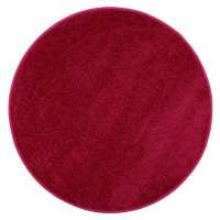 Vopi koberce Vánoční kusový koberec Eton vínově červený kruh - 67x67 (průměr) kruh cm