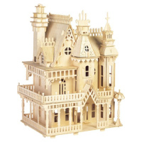 Woodcraft construction kit Dřevěné 3D puzzle Vila