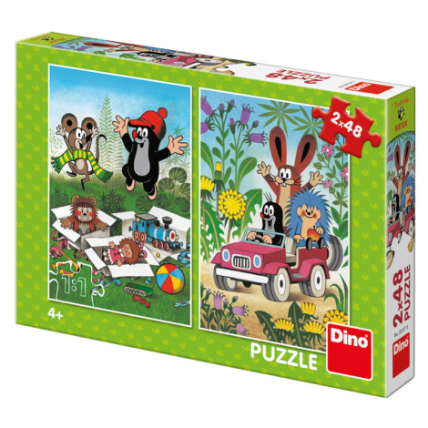 DINO - Krtek Se Raduje 2X48 Puzzle Nové