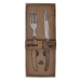 ORION Steak set nůž+vidlička nerez/dřevo - Orion