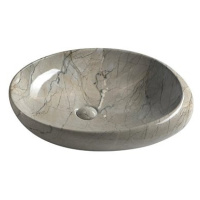 SAPHO DALMA keramické umyvadlo 68x16,5x44 cm, grigio