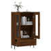 vidaXL Skříň highboard hnědý dub 69,5 x 31 x 115 cm kompozitní dřevo