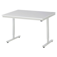 RAU Psací stůl s elektrickým přestavováním výšky, melaminová deska, nosnost 150 kg, š x h 1250 x