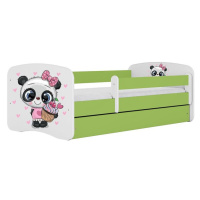 Dětská postel Babydreams+SZ+M zelená 80x180 Panda