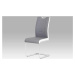 Autronic Jídelní židle DCL-410 GREY2 - šedá látka + bílá koženka