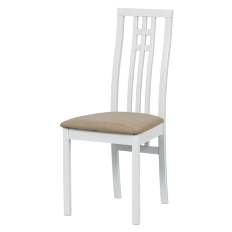 Jídelní židle AMANDA bílá/béžová
