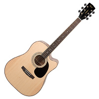 Cort AD880CE Natural Satin Elektroakustická kytara Dreadnought