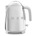 Rychlovarná konvice Smeg 50's style KLF03SSEU / 2400 W / 1,7 l / nerezová ocel / chrom Varianta: