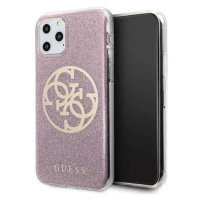 Kryt Guess iPhone 11 Pro Pink Hard Case 4G Circle Glitter (GUHCN58PCUGLPI)