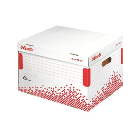 ESSELTE Speedbox, 39.2 x 30.1 x 33.4 cm, bílo-červená Esselte Home