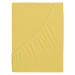 B.E.S. - Petrovice, s.r.o. Prostěradlo Jersey česaná bavlna MAKO - Žlutá Rozměr: 200 x 200