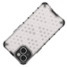 Honeycomb pancéřové pouzdro se silikonovým rámem pro iPhone 14 PLUS 6.7" Transparent