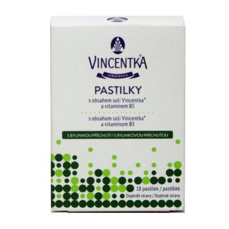 Vincentka Bylinné pastilky 18 ks