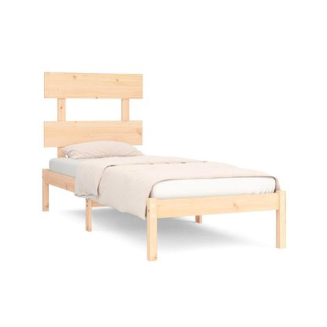 Rám postele masivní dřevo 90 × 200 cm, 3104658 SHUMEE