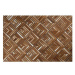 Hnedý kožený koberec 160 x 230 cm TEKIR, 202890