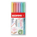 Popisovač Kores Style Brush Marker Pastel, 6 barev Kores