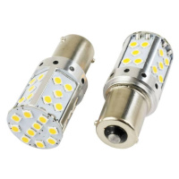 Auto LED žárovka BA15S 35 SMD 3030 CANBUS PY21W oranžová