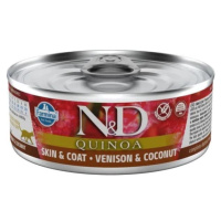 N&D CAT QUINOA JELÉNOVÉ MÄSO A KOKOS 80 GR