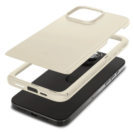 Pouzdro Spigen Thin Fit pro iPhone 15 Pro Max - béžové