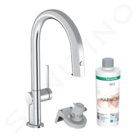 HANSGROHE Aqittura M91 Dřezová baterie s výsuvnou koncovkou a filtrací, sBox, chrom 76800000