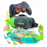 Brýle Vr 3D 360 Stupňů+gamepad V Sadě S Dino Arkádovou Hrou