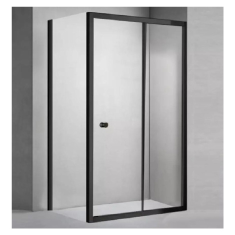 Sprchový kout Vega-Sigma 100x80 čiré černá