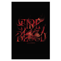 Umělecký tisk Game of Thrones - Fire and Blood, 26.7 × 40 cm