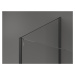 MEXEN/S Kioto Sprchová zástěna WALK-IN 100 x 100 x 40 cm, transparent, grafit metal 800-100-100-