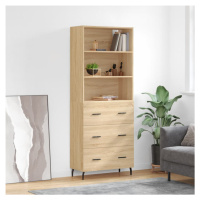 vidaXL Skříň highboard dub sonoma 69,5 x 34 x 180 cm kompozitní dřevo