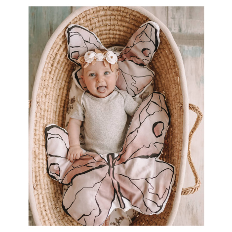 Babysteps Roztomilý dětský dekorační polštářek MOTÝL Rozměr: Velký 58 x 42 cm