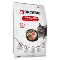 Krmivo Ontario Cat Sterilised Lamb 6,5kg