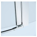 CERSANIT Kyvné dveře s pevným polem MODUO 80x195, levé, čiré sklo S162-003