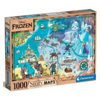 Puzzle 1000 dílků Disney Mapa - Frozen