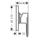 Hansgrohe 71663000 - Sprchová baterie pod omítku, s tělesem, chrom