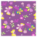Dětský koberec Motýlek fialový 80 x 120 cm