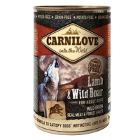 Carnilove Wild Meat Jehněčí & Divočák 6 × 400 g