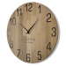 Luxusní dřevěné hodiny v barvě dub 30 cm