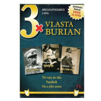 3x Vlasta Burian IV: Tři vejce do skla, Funebrák, On a jeho sestra / papírové pošetky/ (3DVD) - 